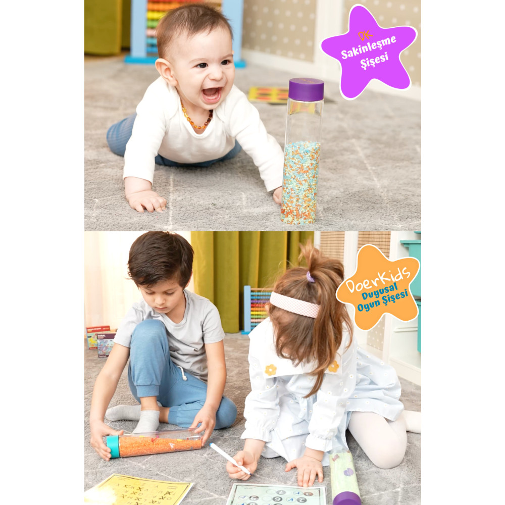 DoerKids Duyusal Oyun Şişesi | Sensory Oyun Şişesi | Tüm Yaş Grupları için 0-99 Yaş Bebek Oyuncakları Fiyatı