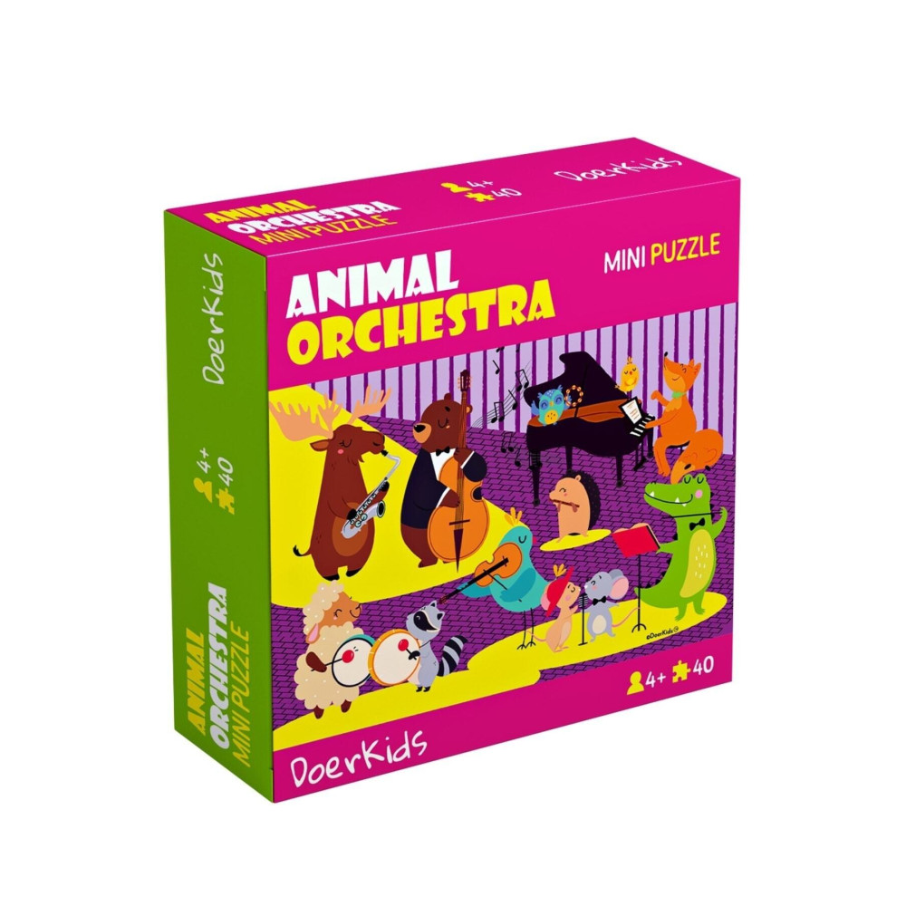 DoerKids Hayvan Orkestrası Mini Puzzle | 40 Parça | 4 Yaş Eğitici Oyuncak Fiyatı