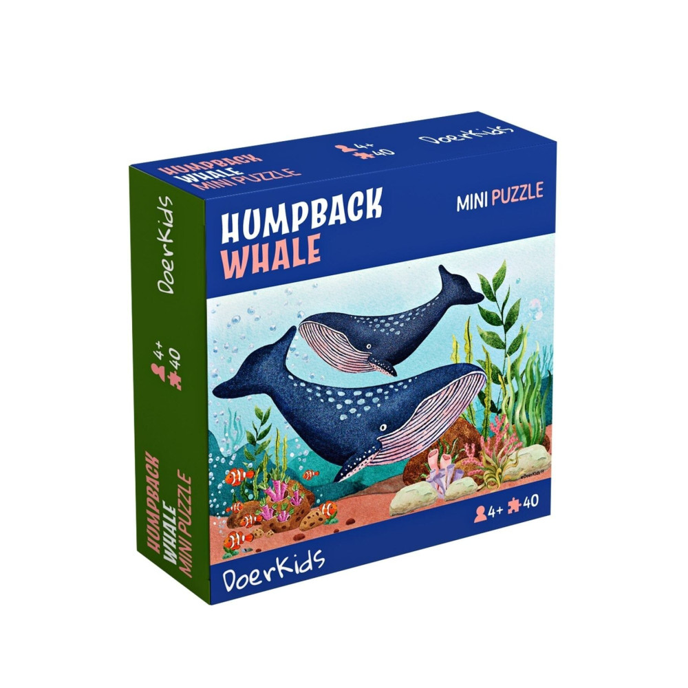 DoerKids Kambur Balina Mini Puzzle | 40 Parça | 4 Yaş Puzzle & Aksesuarları Fiyatı