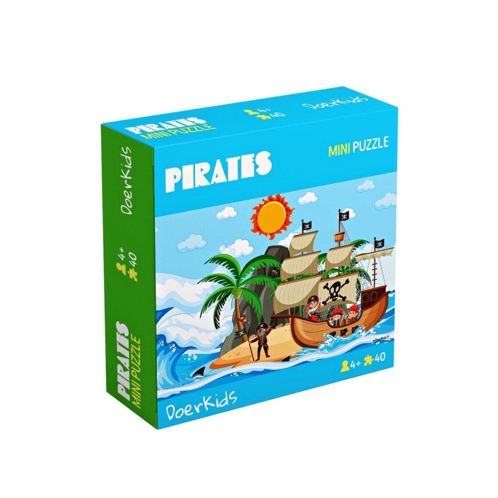 DoerKids Korsanlar Mini Puzzle | 40 Parça 4 Yaş Puzzle & Aksesuarları Fiyatı