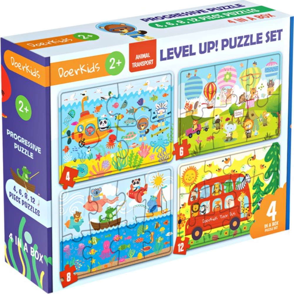 Doerkids Level Up | Kademeli Taşıtlar Puzzle | 30 Parça 2+ Yaş Eğitici Oyuncak Fiyatı