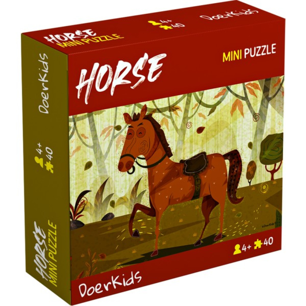 DoerKids Sevimli At Mini Puzzle | 40 Parça 4+ Yaş Eğitici Oyuncak Fiyatı
