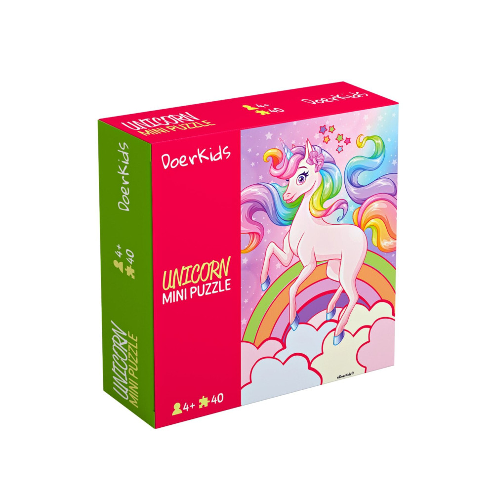 DoerKids Unicorn Mini Puzzle | 40 Parça 4 Yaş Puzzle & Aksesuarları Fiyatı