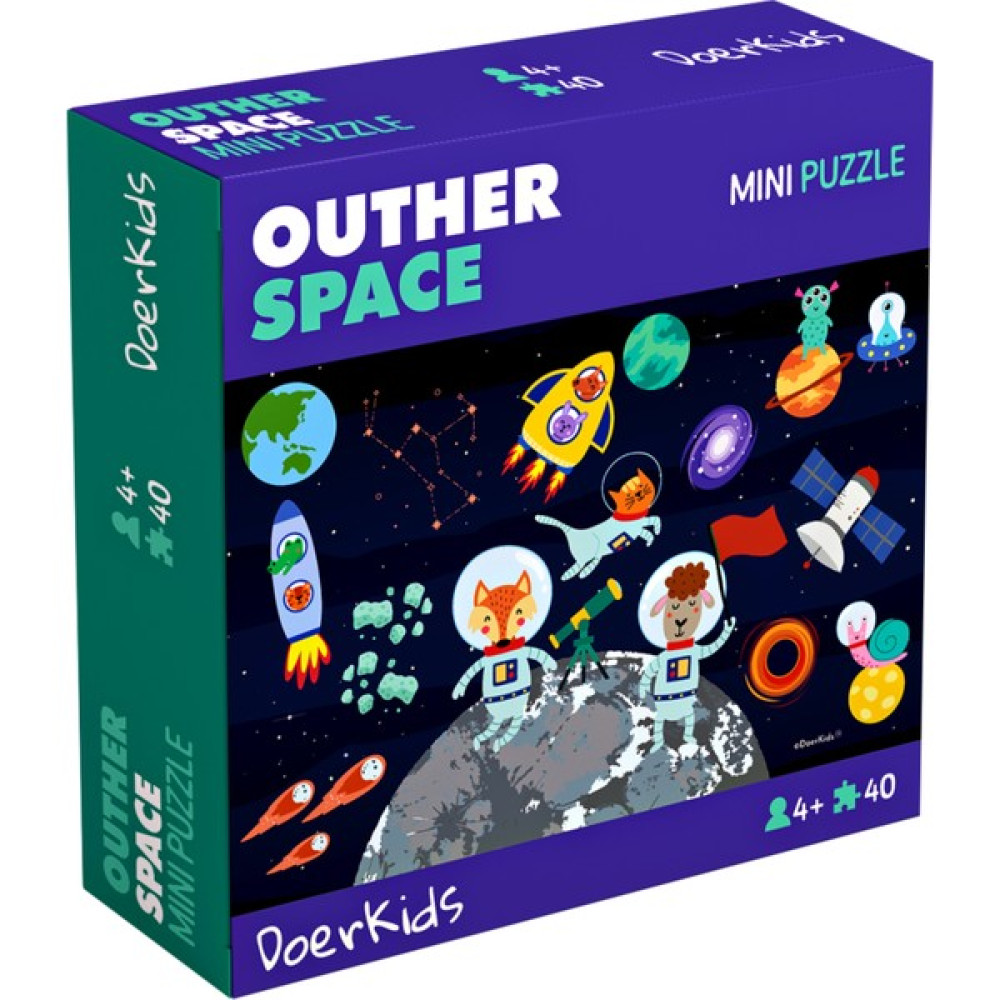 DoerKids Uzay Boşluğu Mini Puzzle | 40 Parça 4+ Yaş Eğitici Oyuncak Fiyatı