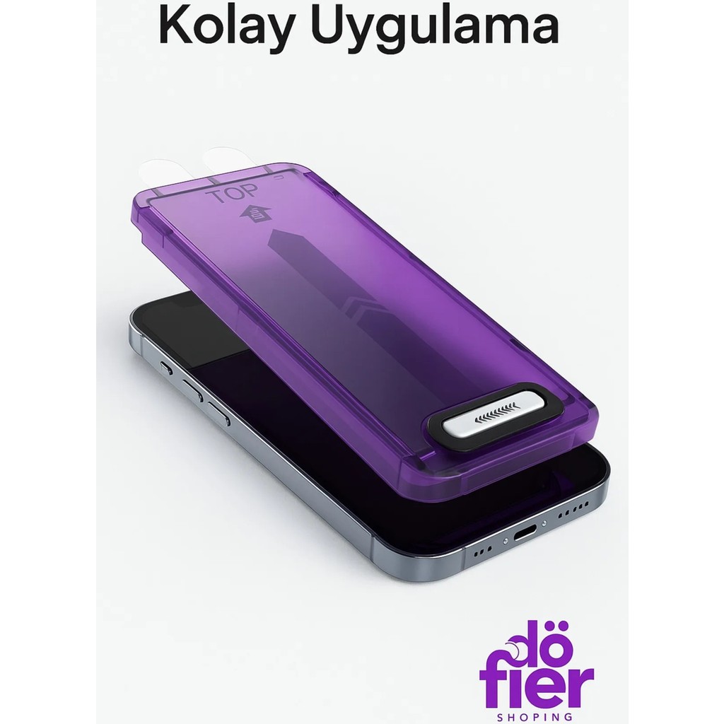 Döfier Apple iPhone 15 Pro Max Uyumlu Full Seri Ekran Koruyucu 5d Kolay Kurulum Temperli Cam Tam Kapatan - Şeffaf Diğer Fiyatı