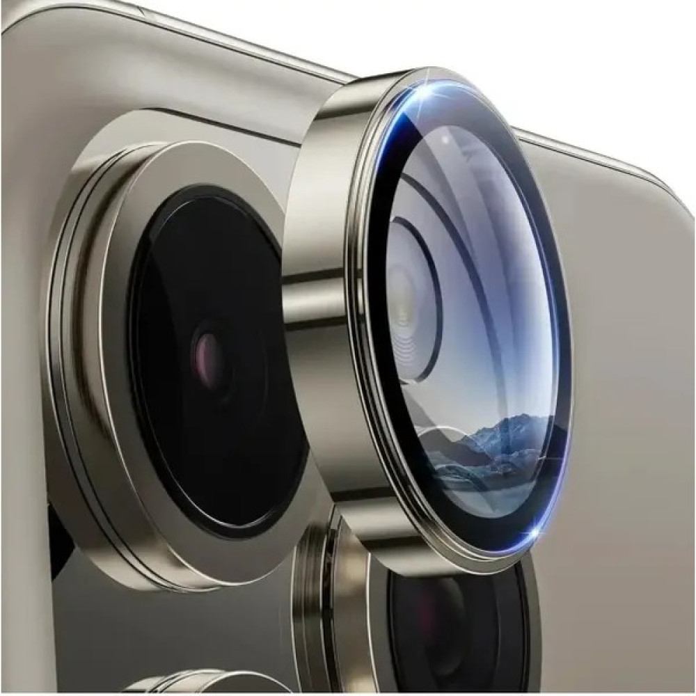 Döfier Apple iPhone 15 Pro Ve 15 Pro Max Uyumlu %100 Safir Çizilmez Kamera Lens Koruyucu - Beyaz - Titanium Cep Telefonu Ekran Koruyucusu Fiyatı
