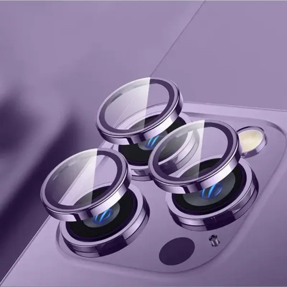 Döfier iPhone 14 Pro Ve 14 Pro Max Uyumlu Safir Çizilmez Kamera Lens Koruyucu - Derin Mor Cep Telefonu Ekran Koruyucusu Fiyatı