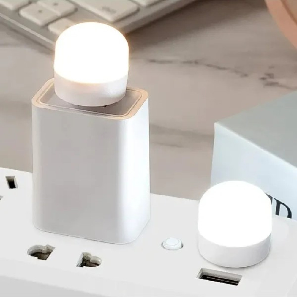 Döfier USB LED Mini Lamba Powerbank, Bilgisayar, Laptop Uyumlu - Beyaz Gece Lambası Fiyatı