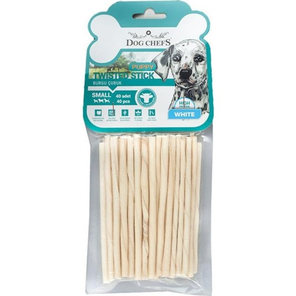 Dog Chefs Burgulu Ince Puppy Beyaz 40 Lı Paket Evcil Hayvan Ürünleri Fiyatı