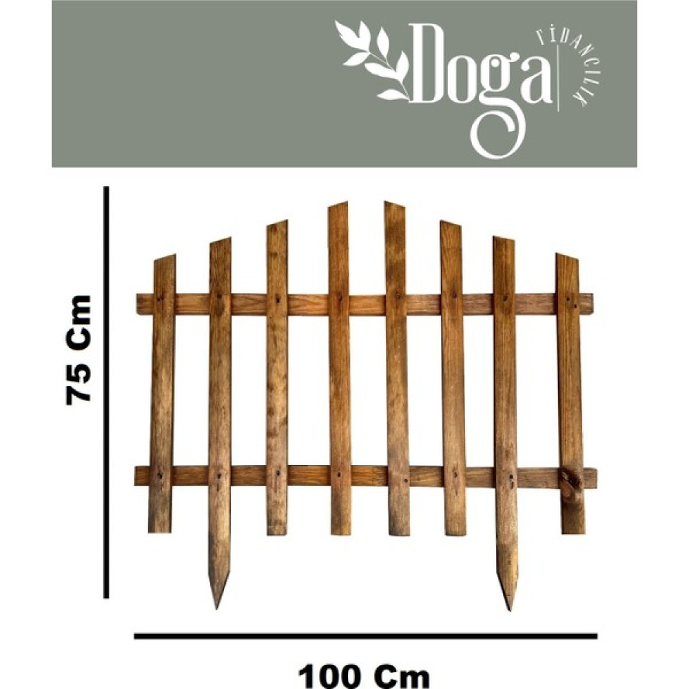 Doğa Fidancılık Özel Üretim Dekoratif Ahşap Bahçe Çiti 75 x 100 cm - 1 Adet Bahçe Çiti Fiyatı