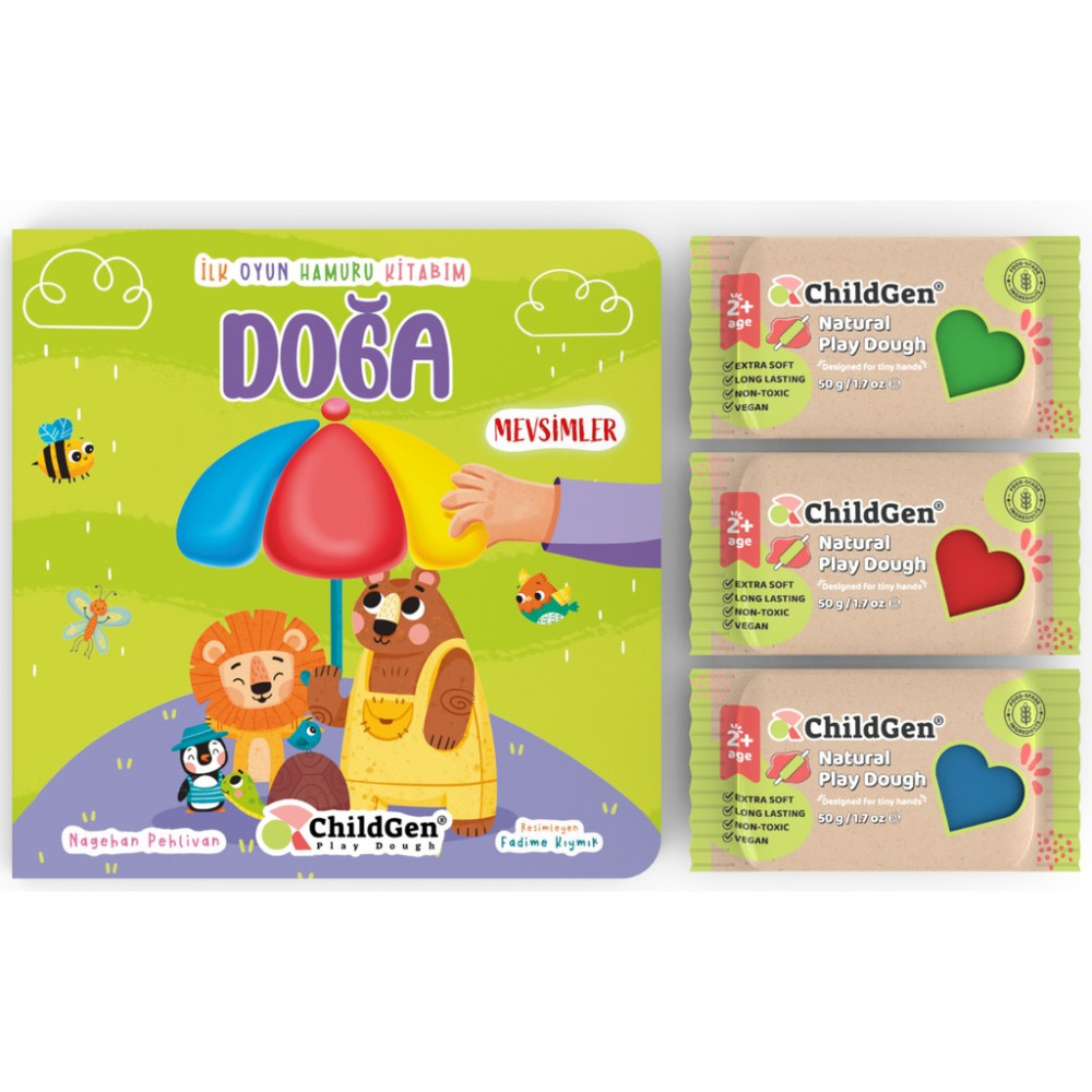 Doğa Ilk Oyun Hamuru Aktivitesi Ve 3x50 Gr Doğal Oyun Hamuru Oyun Hamuru & Kil Fiyatı