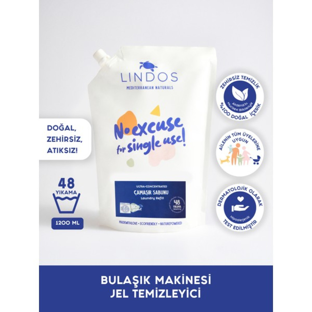 Doğal Bulaşık Makinesi Deterjanı %100 Bitkisel Güçlü 48 Yıkama Ekonomik Paket 1.2l Bulaşık Yıkama Fiyatı