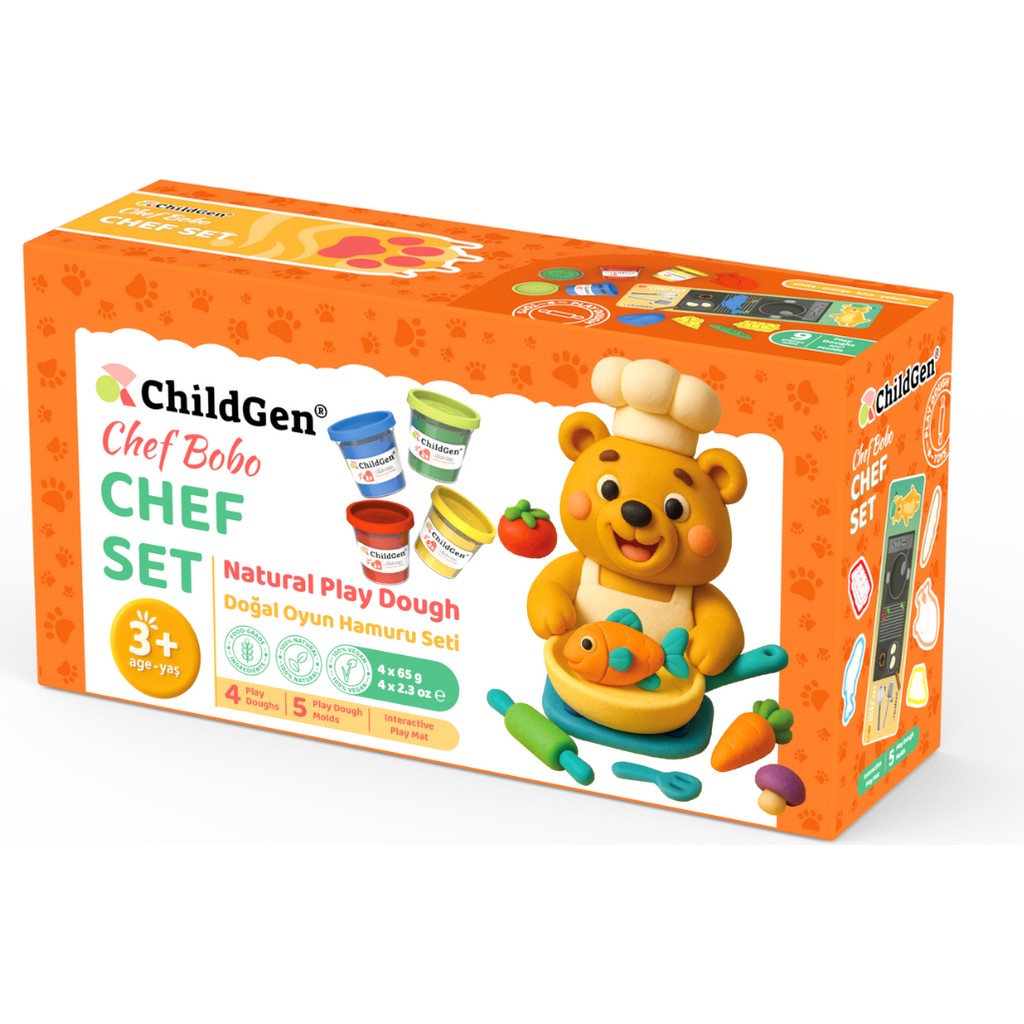 Doğal Oyun Hamuru Sevimli Patiler - Chef Set Oyun Hamuru & Kil Fiyatı