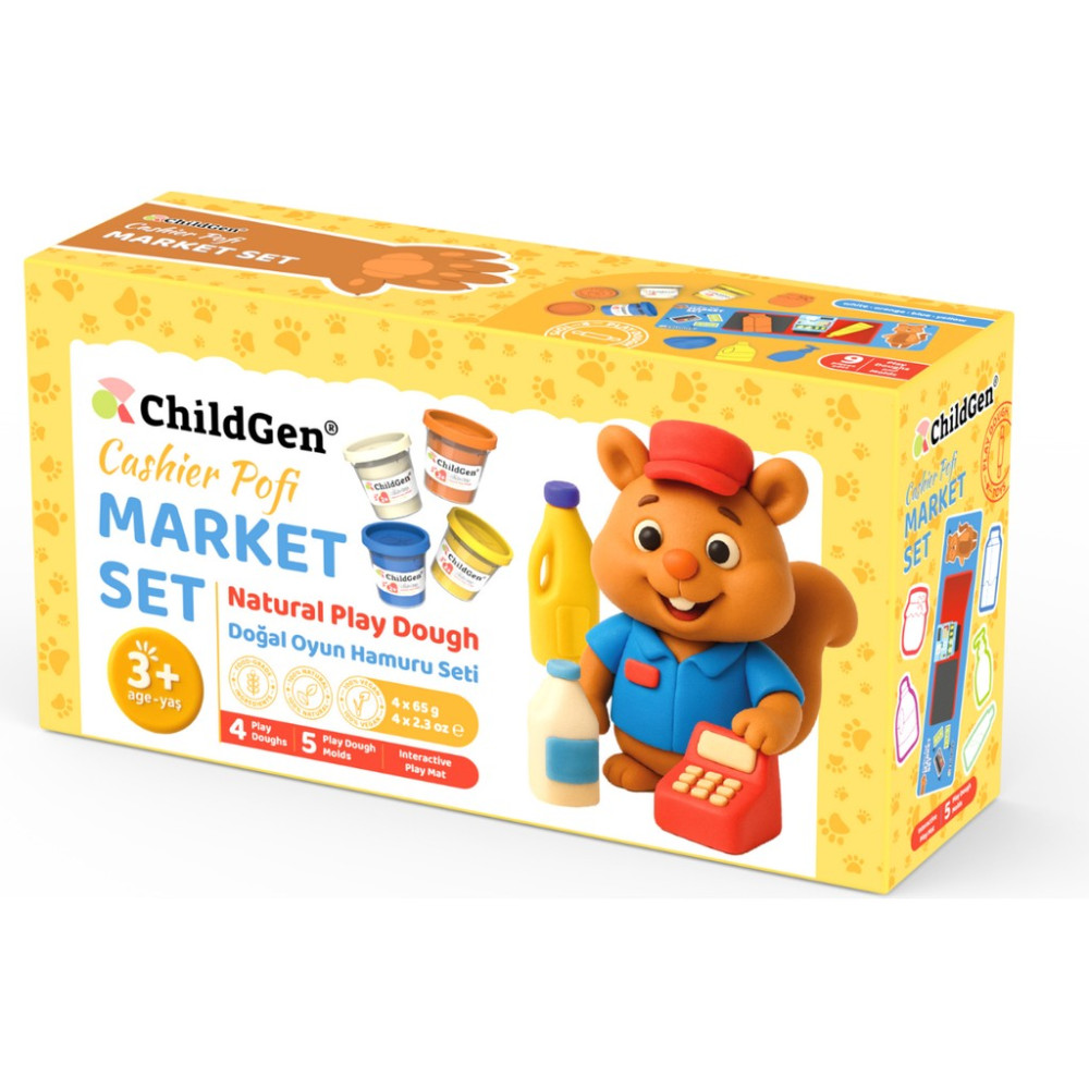 Doğal Oyun Hamuru Sevimli Patiler - Market Set Oyun Hamuru & Kil Fiyatı