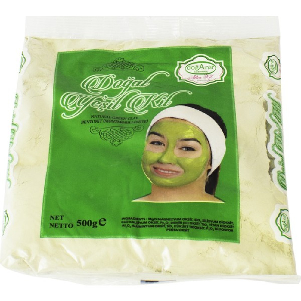 Doğal Yeşil Kil Maskesi 500 GR Maskeler Fiyatı