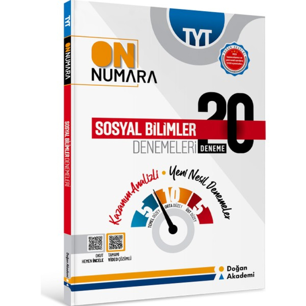 Doğan Akademi TYT On Numara Sosyal Bilimler 20'li Branş Deneme Temel Yeterlilik Testi (TYT) Fiyatı