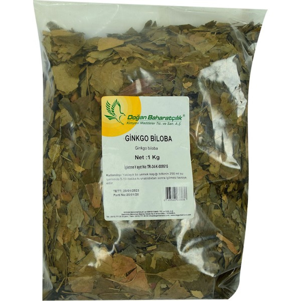 Doğan Ginkgo Biloba Otu Doğal 1000 gr Paket - 1 kg Baharat Fiyatı
