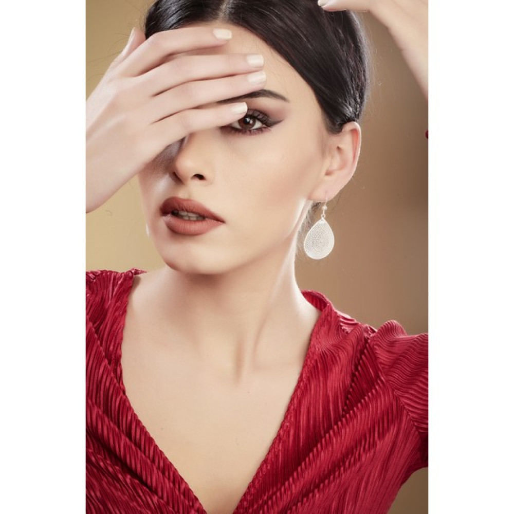 Doğan Silver 925 Ayar Telkari Tasarım Gümüş Küpe DGN21364 - Gümüş - Gri Gümüş Küpe Fiyatı