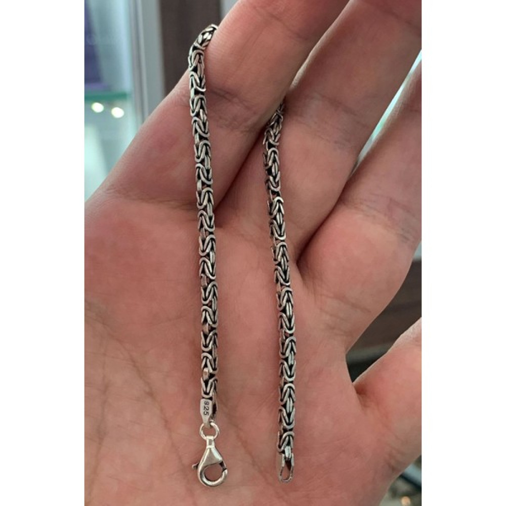 Doğan Silver Doğan SİLVER925 Ayar Gümüş 3 mm Kral Erkek BILEKLIK20CM DGN20493 - 20 CM Saat ve Bileklik Aksesuarı Fiyatı
