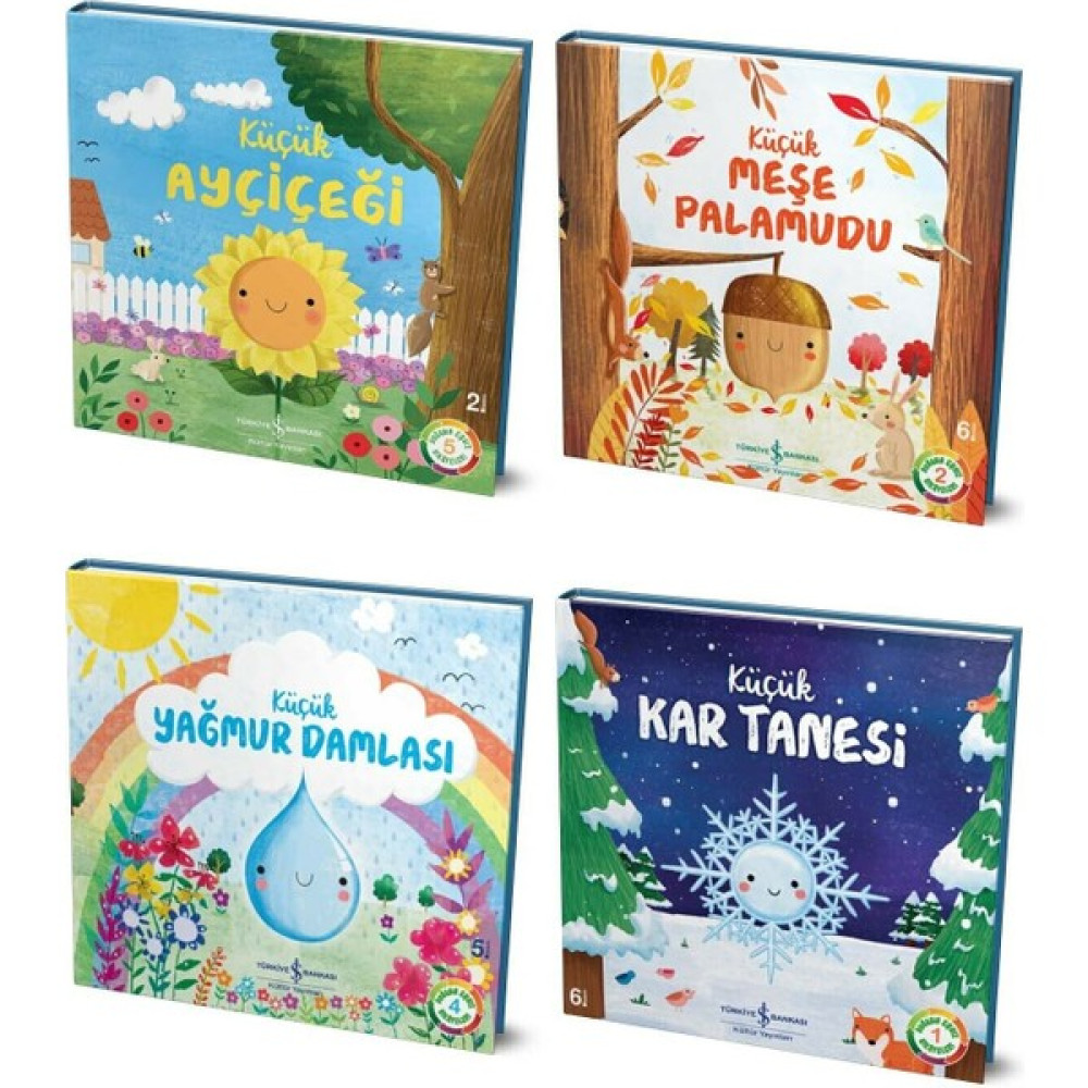 Doğanın Eşsiz Hikâyeleri - Ayçiçeği - Yağmur Damlası - Meşe Palamudu - Kar Tanesi + Boyama Kitabı Diğer Fiyatı