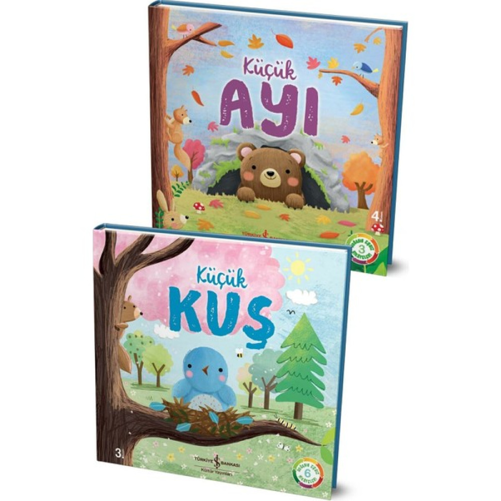Doğanın Eşsiz Hikâyeleri - Küçük Kuş - Küçük Ayı + Boyama Kitabı Diğer Fiyatı