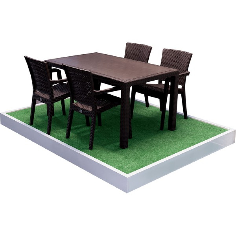 Dogant Tuana 80X140 Camlı Masa 4 Sandalye 4 Minder Rattan Takım Bahçe Sandalyesi Fiyatı