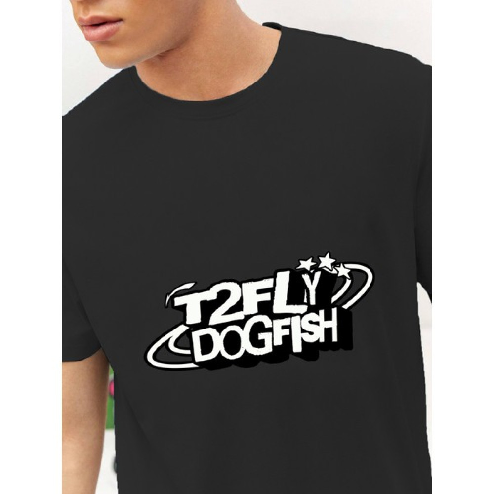 Dogfish Sevgili Kombini Çift T2FLY Logo Baskılı Oversize Pamuk T-Shirt 2'li Bayan T-shirt Fiyatı
