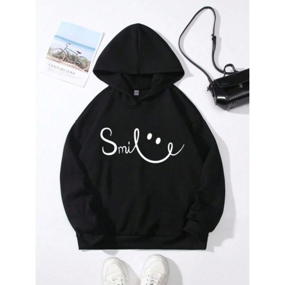 Dogfish Unisex Kadın Siyah Tatlı Karikatür Baskılı Hoodie Baskılı Oversize Kapüşonlu Bayan Sweatshirt Fiyatı
