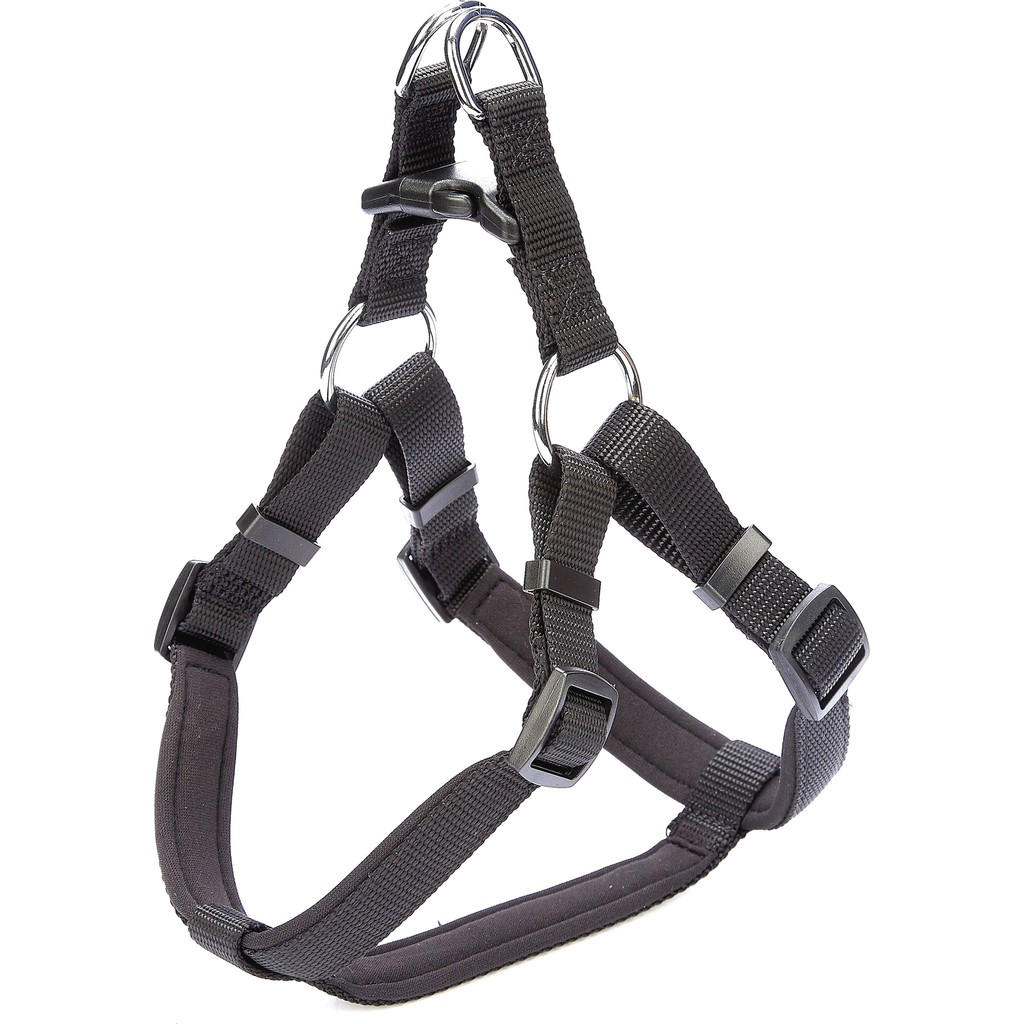Doggie Konforlu Dokumadan El Yapımı Ronin Model Köpek Göğüs Tasması - M-2x45-55 cm - Siyah Evcil Hayvan Ürünleri Fiyatı