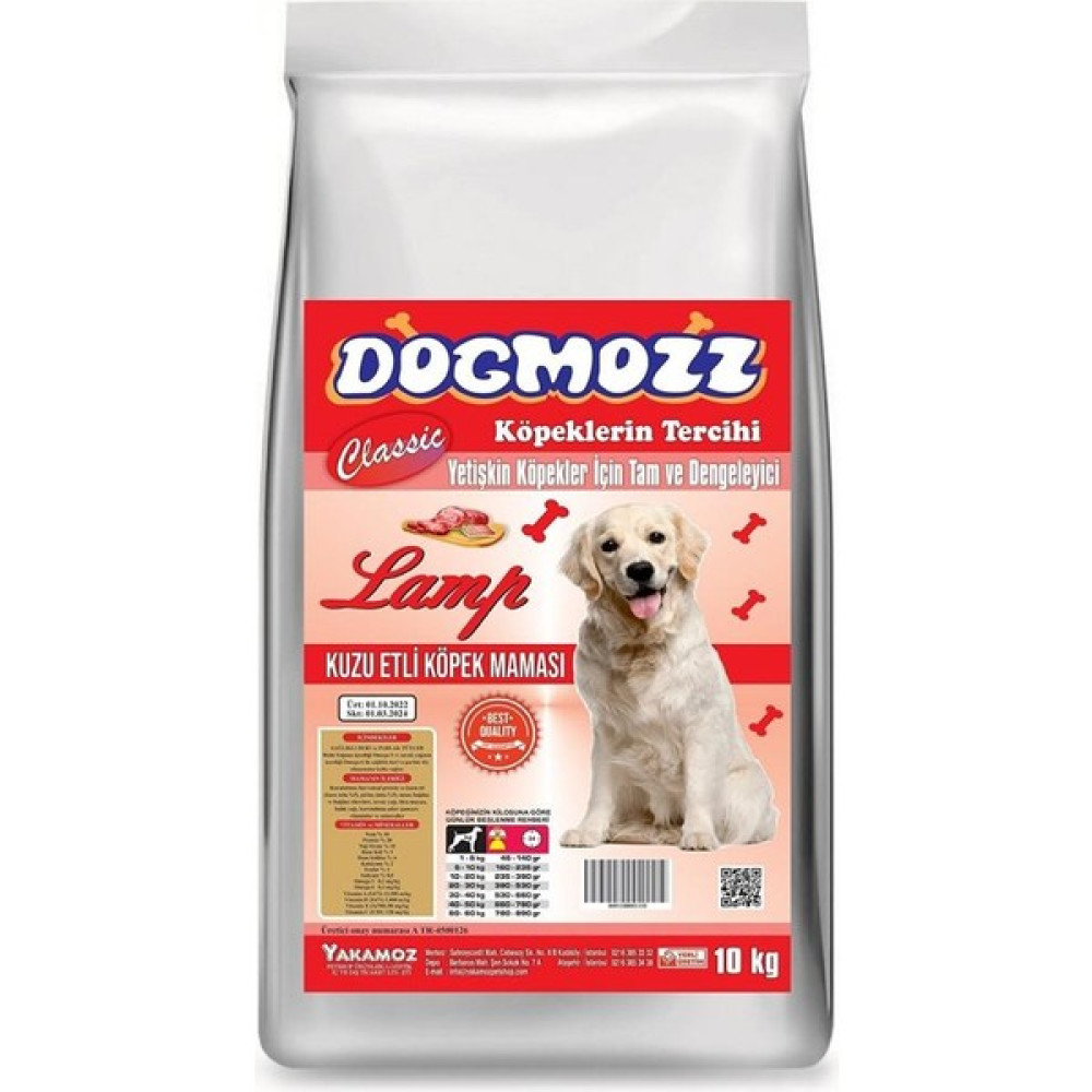 Dogmozz Classic Kuzulu Köpek Maması 10 kg Evcil Hayvan Ürünleri Fiyatı