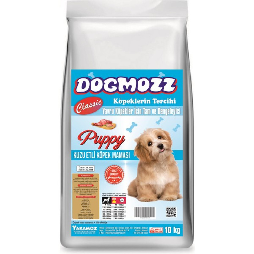 Dogmozz Classic Kuzulu Puppy Yavru Köpek Maması 10 kg Evcil Hayvan Ürünleri Fiyatı