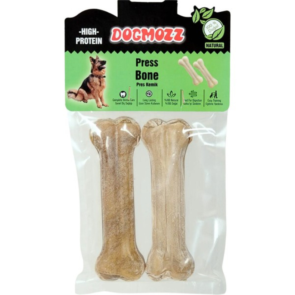 Dogmozz Premium Deri Pres Köpek Kemiği Natural 15 cm 2 Adet - Kahverengi Evcil Hayvan Ürünleri Fiyatı