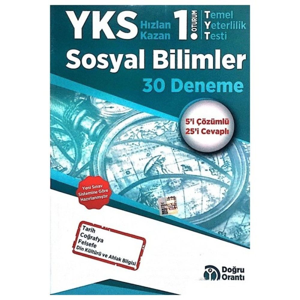 Doğru Orantı Yayınları Yks 1.otrurum Sosyal Bilimler 30 Deneme Sosyal Bilgiler Fiyatı