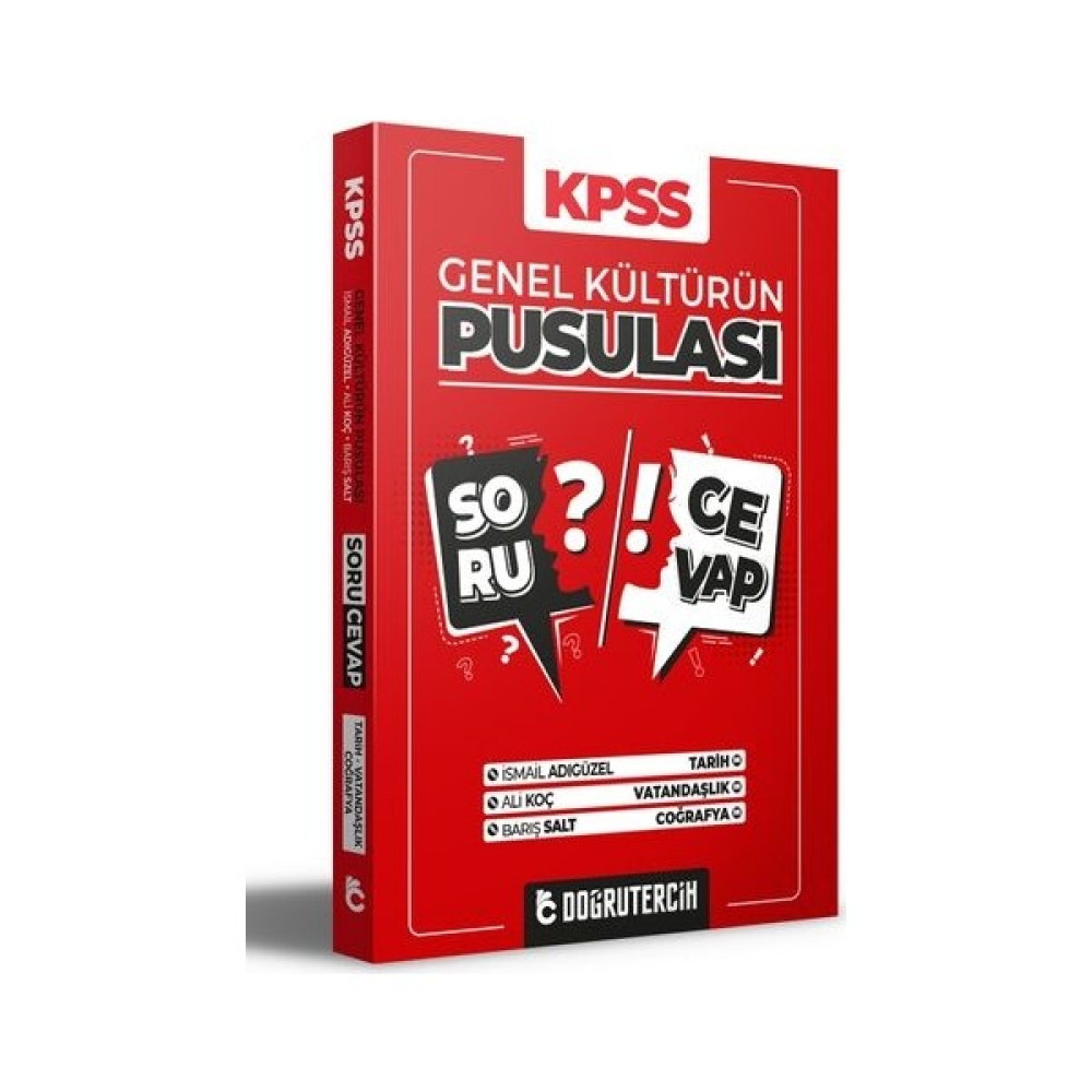 Doğru Tercih Yayınları KPSS 2021 Genel Kültürün Pusulası Soru Cevap - Ali Koç Ders Sınav Kitapları Fiyatı