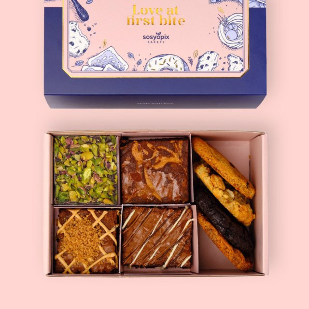Doğum Günü Brownie ve Cookie Kutusu - 8 Adet
