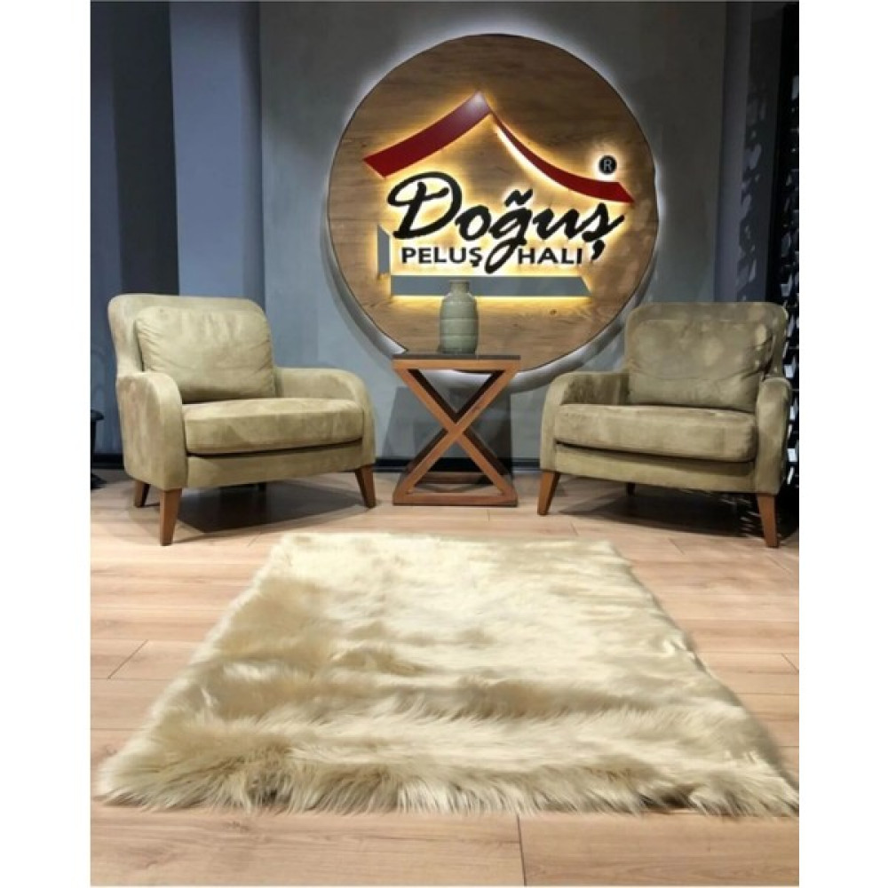 Doğuş Peluş Halı A Post Düz Kesim Camel - Renkli - 75 x 100 cm Salon Halısı Fiyatı