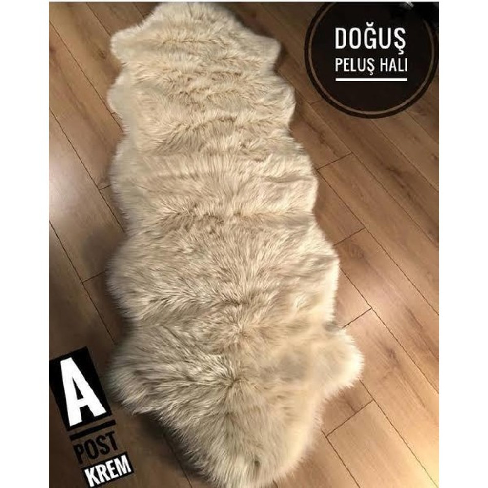 Doğuş Peluş Halı A Post Krem - Renkli - 75 x 100 cm Salon Halısı Fiyatı