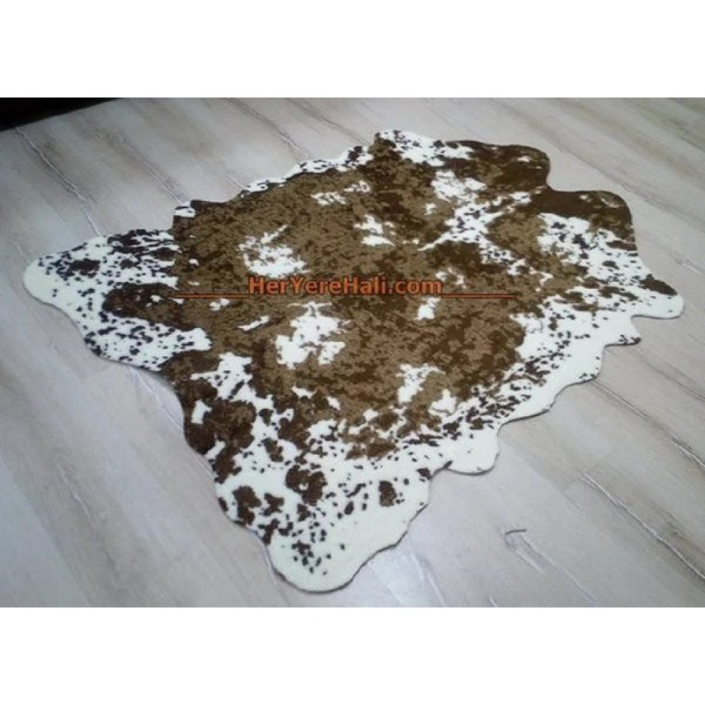 Doğuş Peluş Halı Doğuş Peluş Halı Doğuş Peluş Halı Dana Post Kahverengi - 105 x 150 cm Salon Halısı Fiyatı