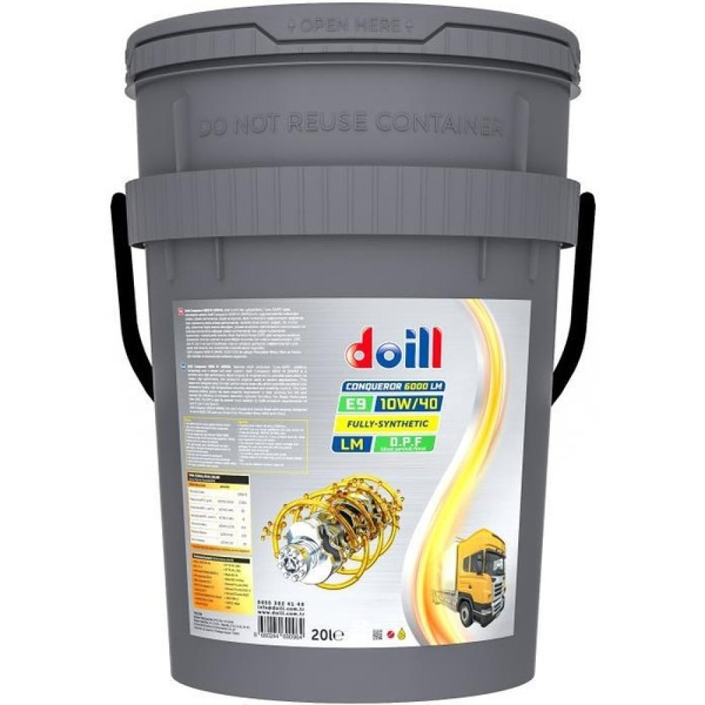 Doill Conqueror 10W40 E9 Cı4 20 Litre Tam Sentetik Ağır Hizmet Yağı ( Üretim Yılı: 2023 ) Motor Yağı Fiyatı