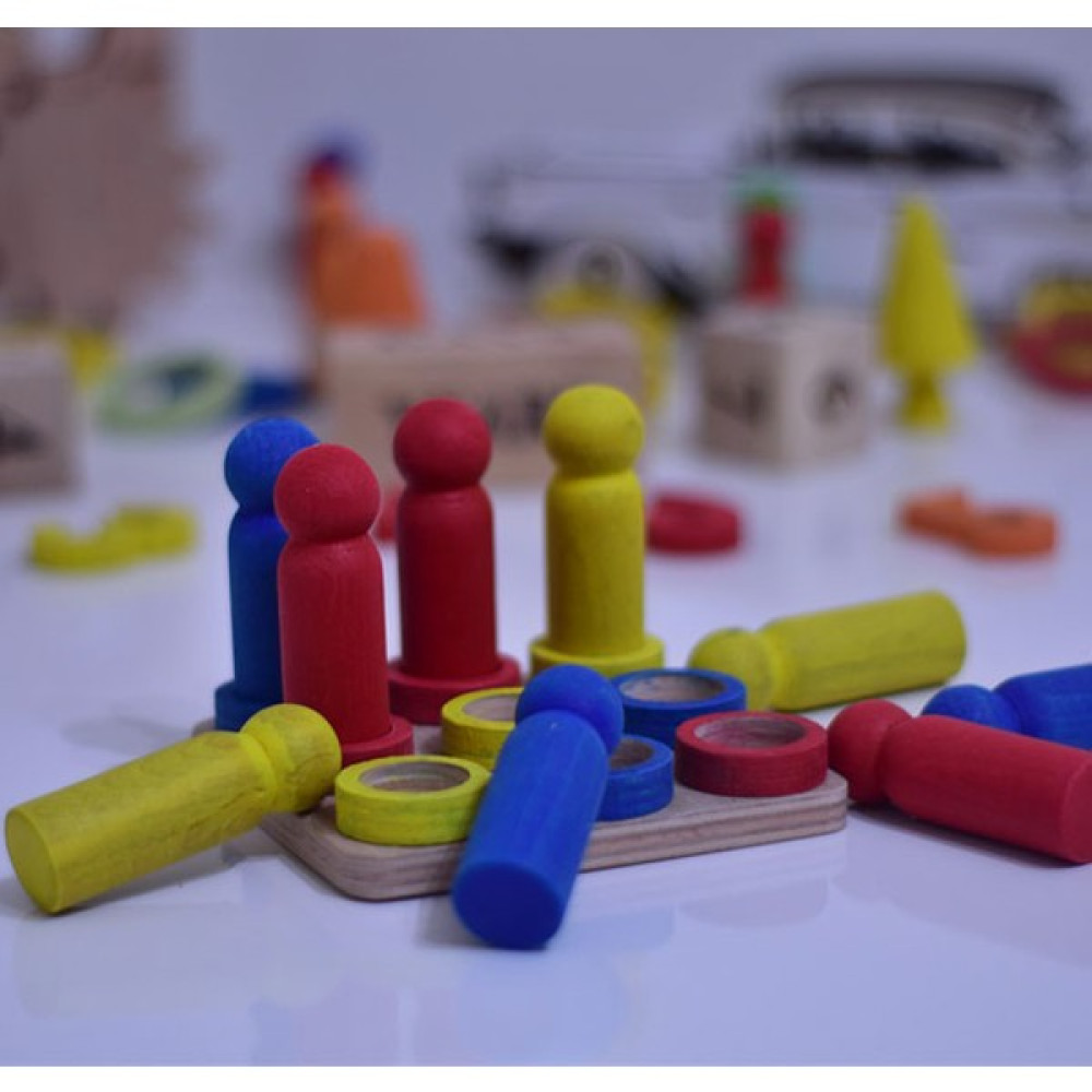 Doktoys Peg Bebek Eşleme - Renkli Eğitici Oyuncak Fiyatı