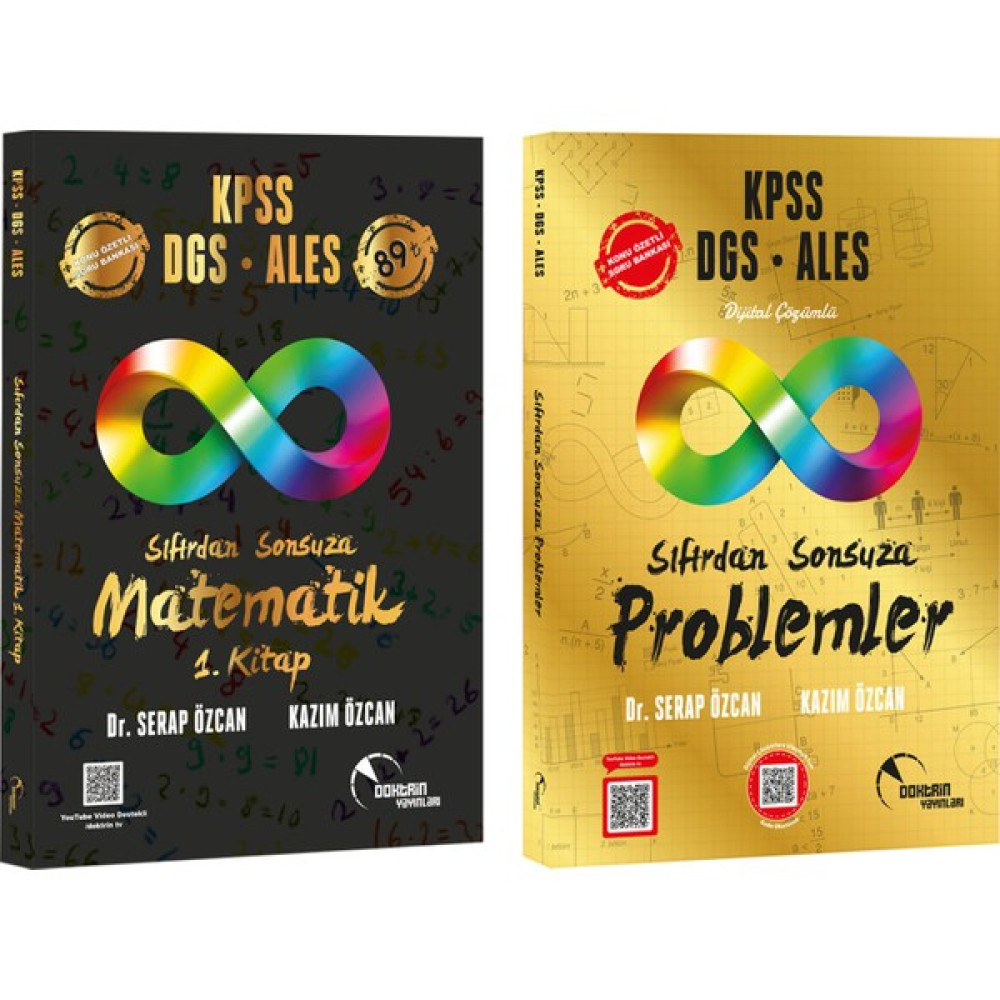 Doktrin Yayınları KPSS - Dgs - Ales Sıfırdan Sonsuza Matematik 1.kitap ve Sıfırdan Sonsuza Problemler 2 Kitap KPSS Fiyatı