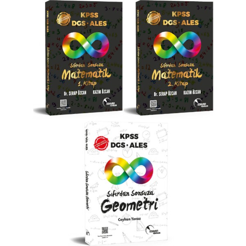 Doktrin Yayınları KPSS DGS ALES Sıfırdan Sonsuza Matematik ve Geometri 3’lü Set KPSS Fiyatı