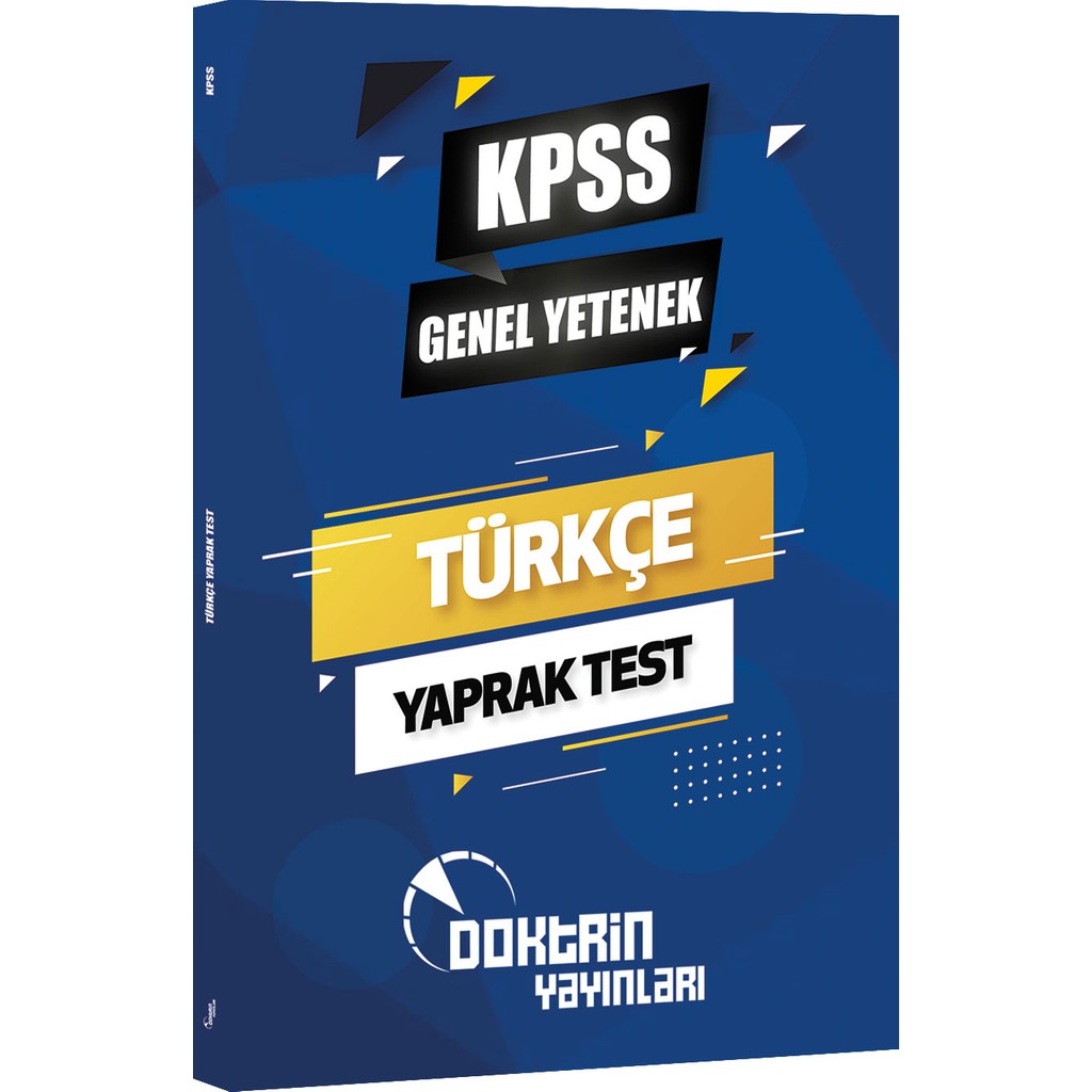 Doktrin Yayınları KPSS Türkçe Yaprak Test Diğer Fiyatı