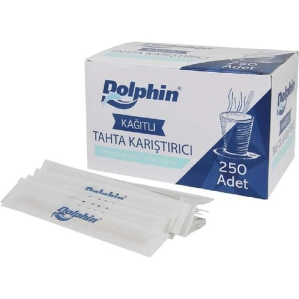 Doku Piyasa Dolphin Kağıtlı Tahta Karıştırıcı 100 Adet Mutfak Sarf Malzemeleri Fiyatı