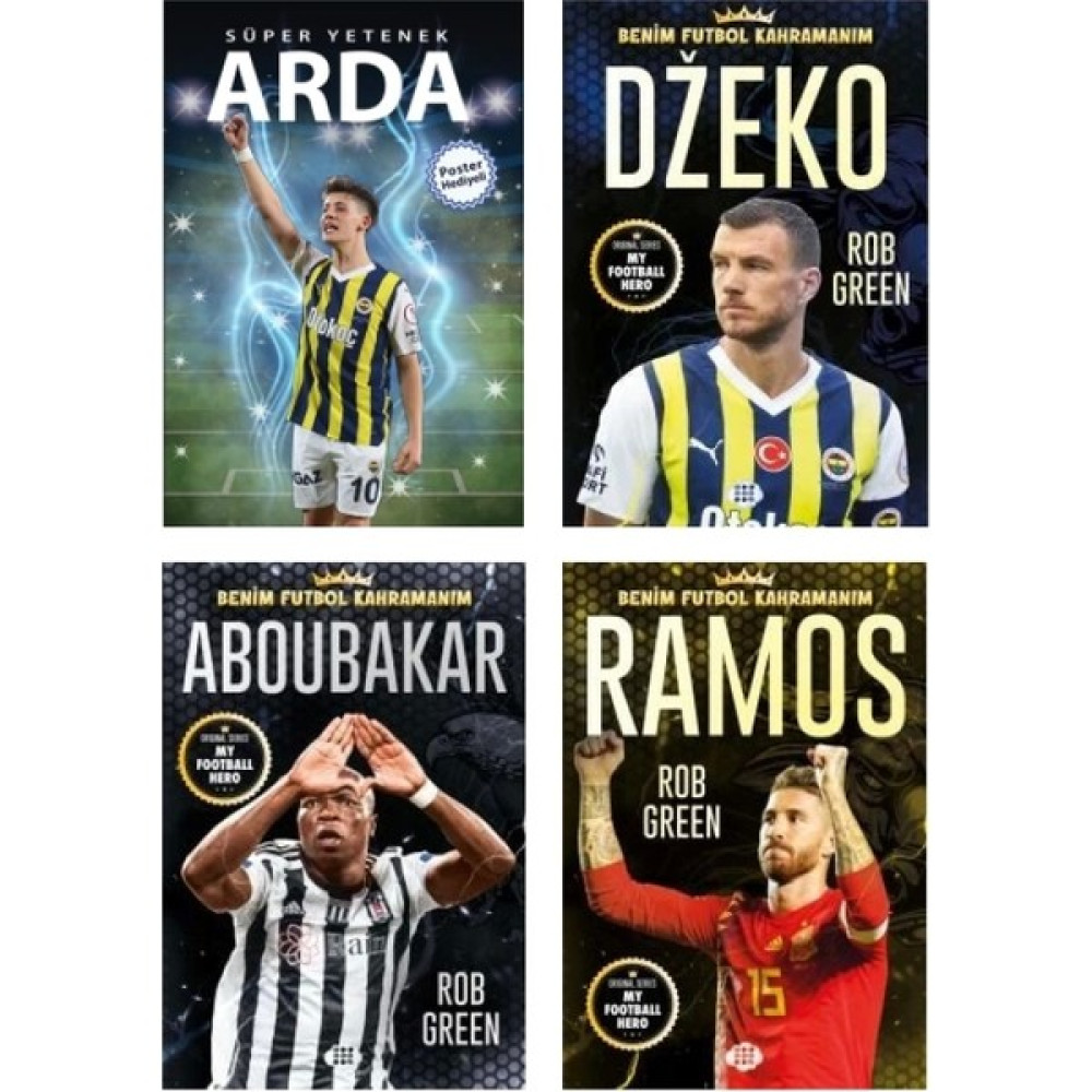Doku Yayınları Benim Futbol Kahramanım Arda - Dzeko - Aboubakar - Ramos 4 Kitap Çocuk Roman Fiyatı
