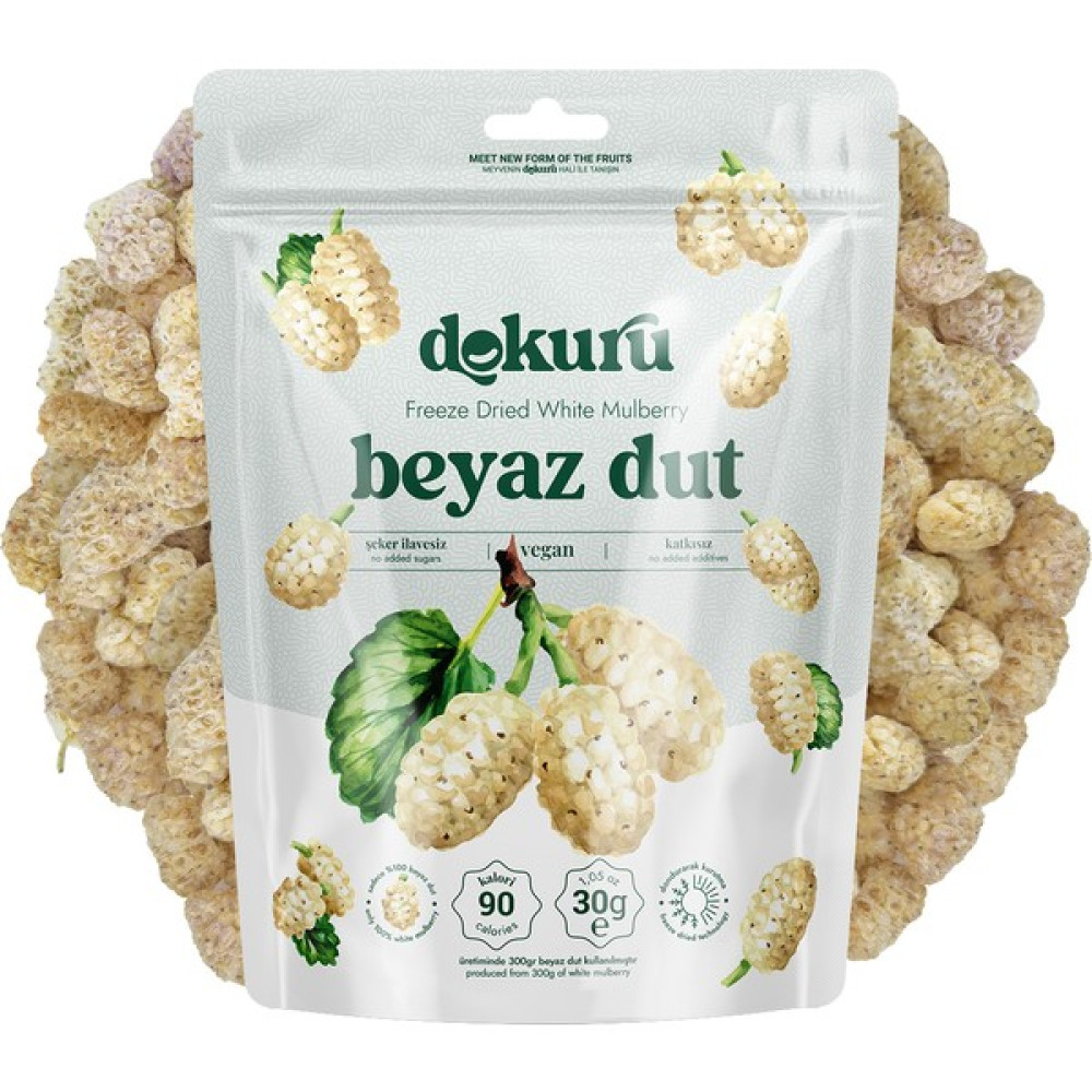 Dokuru Dut Kurusu Meyve Cipsi - Dondurularak Kurutulmuş Freeze Dried Çıtır Dut - 1 Adet Diğer Fiyatı