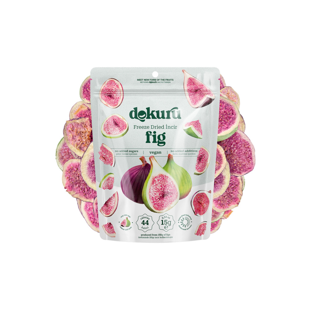dokuru İncir Kuru Meyve Cipsi - Dondurularak Kurutulmuş Freeze Dried Çıtır İncir Kuruyemiş Fiyatı