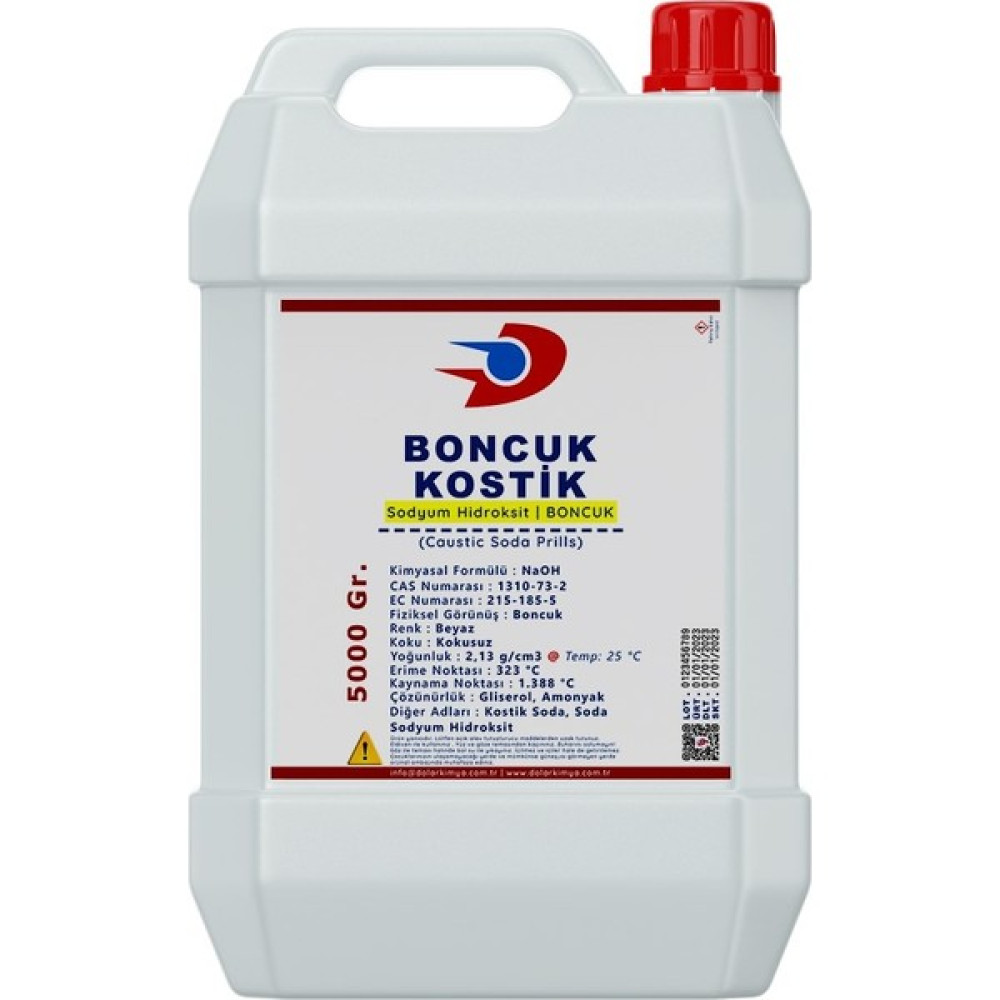Dolar Kimya Boncuk Kostik Soda | Lavabo Açıcı | Sodyum Hidroksit | 5 kg Nalburiye & Hırdavat Fiyatı