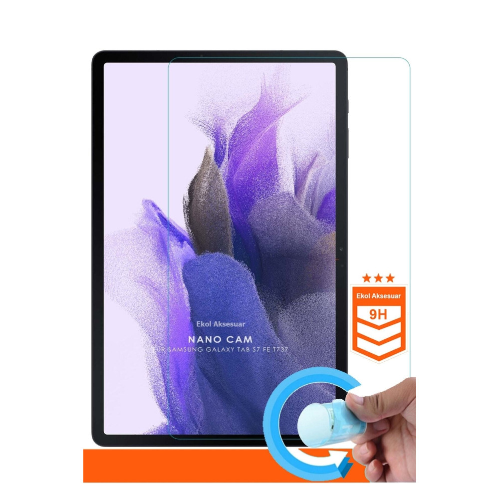 Dolia For Samsung Galaxy Tab S7 Fe Sm-t733 Nano Kırılmaz Cam 9h Ekran Koruyucu Şeffaf Cep Telefonu Ekran Koruyucusu Fiyatı