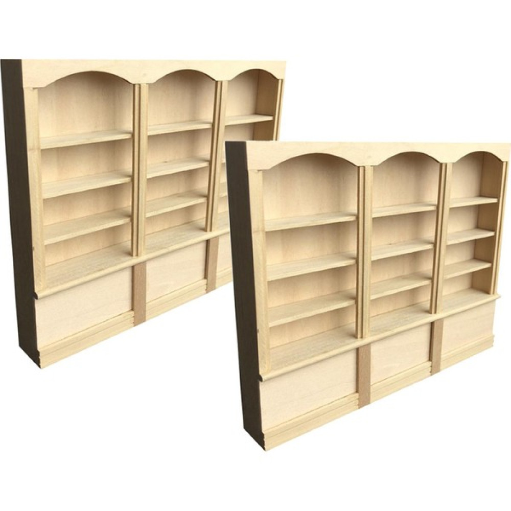 Dolity 2x 1/12 Dollhouse Minyatür Mobilya Ahşap Kitap Dolabı Kitaplık Modeli Bebek Oyuncakları Fiyatı